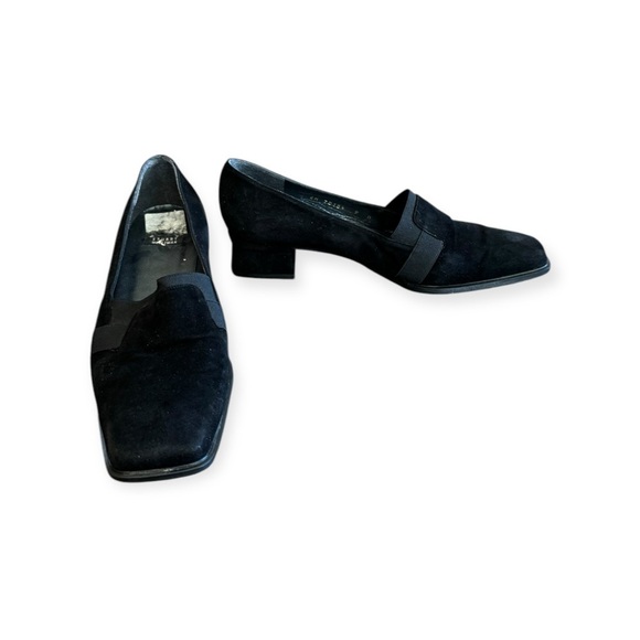 Stuart Weitzman shoes heels thick 6 W black - Picture 1 of 9